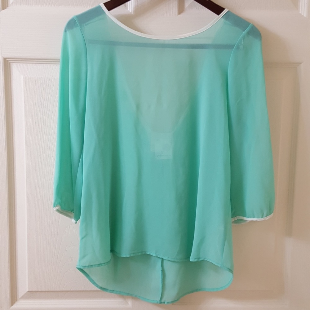 Sheer bow detail top